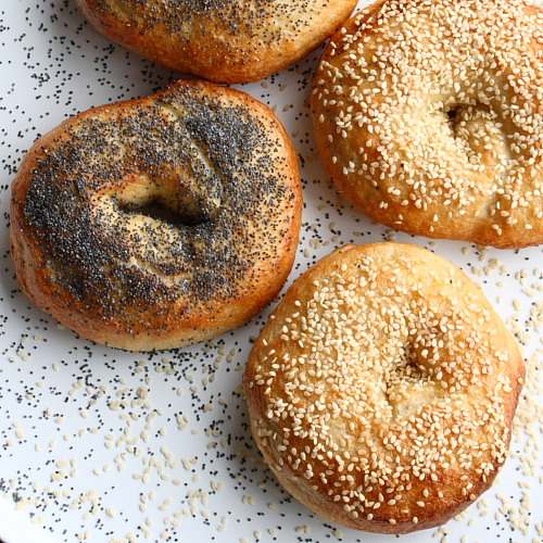Bagels at home, step-by-step